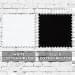 White-Black Ripstop Leather Flat Brim, Swatch