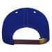Royal Blue-White Twill Back Contrast Stitch Leather Strap