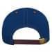 Navy-Orange Twill Back Contrast Stitch Leather Strap