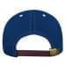 Navy-White Twill Back Contrast Stitch Leather Strap