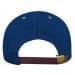 Navy-Light Gray Twill Back Contrast Stitch Leather Strap