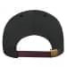 Dark Gray-Black Twill Back Contrast Stitch Leather Strap