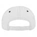 White-Hunter Green Twill Back Contrast Stitch Snapback