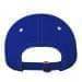Royal Blue-White Twill Back Contrast Stitch Polo Strap