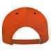 Orange-Black Twill Back Contrast Stitch Velcro Strap
