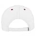 White-Red Twill Back Contrast Stitch Velcro Strap