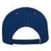 Navy-Red Twill Back Contrast Stitch Velcro Strap