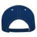 Navy-White Twill Back Contrast Stitch Velcro Strap