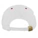 White-Red Twill Back Contrast Eyelets Fabric Strap