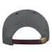 Light Gray-Burgundy Twill Back Contrast Eyelets Leather Strap