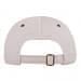 Putty-Dark Gray Twill Back Contrast Eyelets Polo Strap