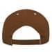 Brown-White Twill Back Contrast Eyelets Velcro Strap