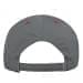 Light Gray-Red Twill Back Contrast Eyelets Velcro Strap