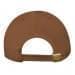 Brown-White Wool Self Strap Skate Hat, Back Image