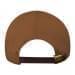 Brown-White Wool Leather Skate Hat, Back Image