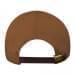 Brown-White Ripstop Leather Skate Hat, Back Image