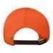 Orange-Black Ripstop Leather Skate Hat, Back Image