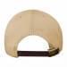 Khaki-Navy Pro Knit Leather Flat Brim, Back Image