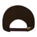 Black-Red Canvas Leather Dad Cap, Back Image
