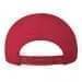 Red-Black Denim Snapback Skate Hat, Back Image