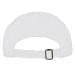 White-Black Denim Slide Buckle Flat Brim, Back Image
