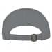 Light Gray-Navy Twill Slide Buckle Trucker, Back Image