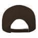 Black-Putty Organic Velcro Skate Hat, Back Image