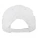 White-Khaki Brushed Velcro Flat Brim, Back Image