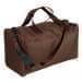 USA Made Nylon Poly Weekend Duffles, Brown-Brown, WLKX31AAPS