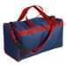 USA Made Nylon Poly Weekend Duffles, Navy-Red, WLKX31AAW2
