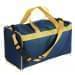 USA Made Nylon Poly Weekend Duffles, Navy-Gold, WLKX31AAW5