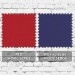 Red-Royal Blue Wool Serge Swatches