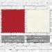 Red-White Wool Leather Lowstyle, Swatch