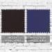 Black-Royal Blue Wool Leather Flat Brim, Swatch