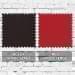 Black-Red Wool Leather Prostyle, Swatch