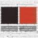 Black-Orange Wool Leather Prostyle, Swatch