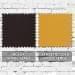 Black-Athletic Gold Wool Leather Prostyle, Swatch