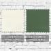 White-Kelly Green Wool Velcro Prostyle, Swatch