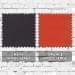 Navy-Orange Wool Leather Prostyle, Swatch
