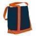 USA Made Canvas Fashion Tote Bags, Navy-Orange, XAACL1UACJ