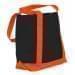 USA Made Canvas Fashion Tote Bags, Black-Orange, XAACL1UAHJ