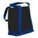 USA Made Canvas Fashion Tote Bags, Black-Royal Blue, XAACL1UAHM