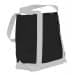 USA Made Canvas Fashion Tote Bags, Black-White, XAACL1UAHP
