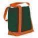 USA Made Canvas Fashion Tote Bags, Hunter Green-Orange, XAACL1UAIJ