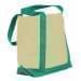 USA Made Canvas Fashion Tote Bags, Natural-Kelly Green, XAACL1UAKH