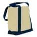 USA Made Canvas Fashion Tote Bags, Natural-Navy, XAACL1UAKI