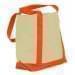 USA Made Canvas Fashion Tote Bags, Natural-Orange, XAACL1UAKJ