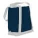 USA Made Nylon Poly Boat Tote Bags, Navy-White, XAACL1UAWP