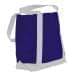 USA Made Nylon Poly Boat Tote Bags, Purple-White, XAACL1UAYP