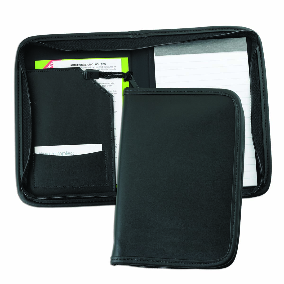 Leather Custom Junior Zipper Pad Portfolio Folders USA Made Unionwear